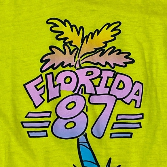 Vintage Florida 1987 Single Stitch 80s Screen Stars Crewneck Tshirt - Picture 3 of 4
